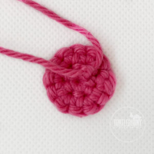 How to Crochet a Button from TurtleBunny Creations - Knot the two tails