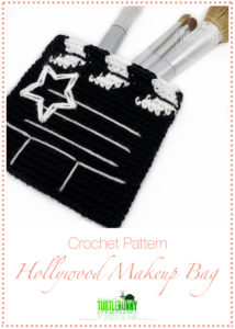 Hollywood Makeup Bag Crochet Pattern by TurtleBunny Creations