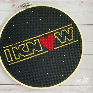 Star Wars Inspired I Know Cross-Stitch Design by Chrissy Callahan