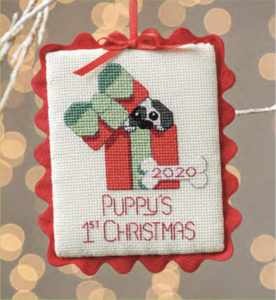 Puppy's 1st Christmas Cross-Stitch pattern by TurtleBunny Creations