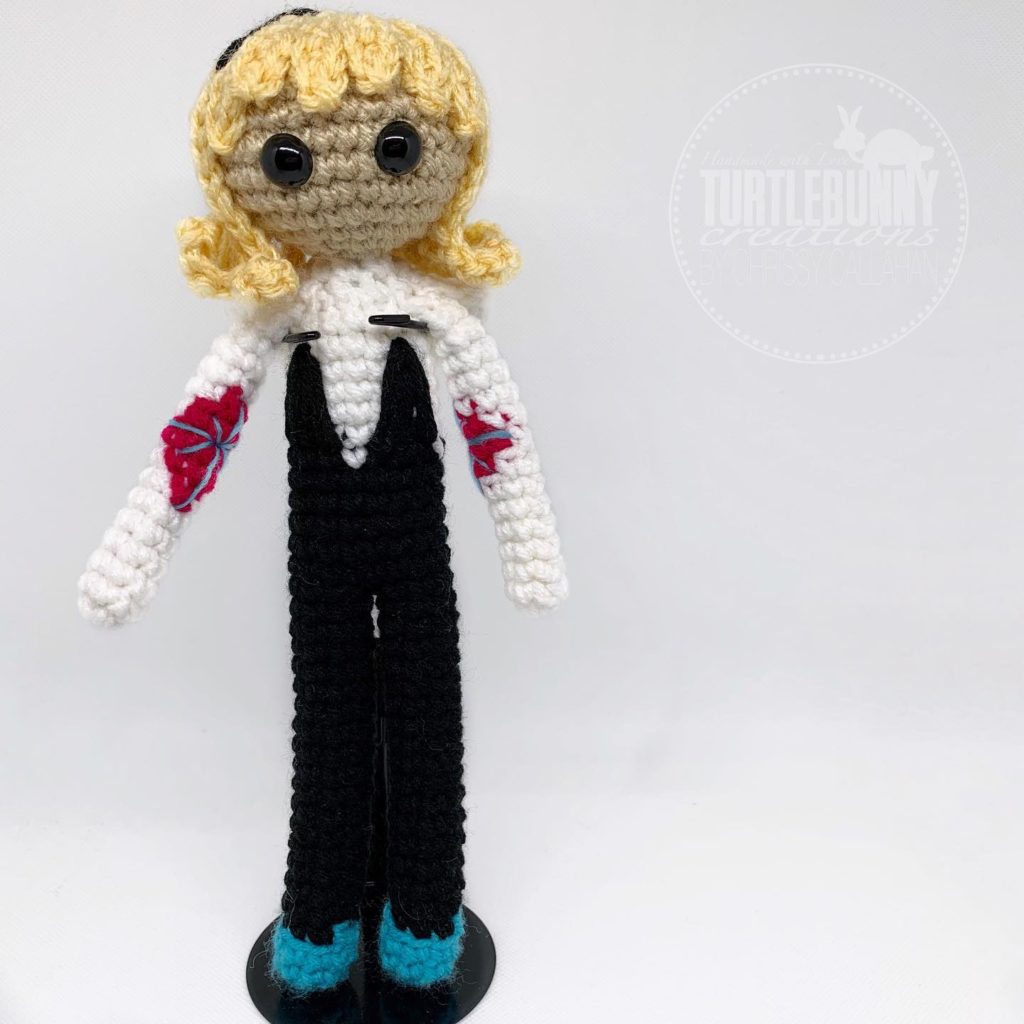Marvel Spider Gwen Inspired Crochet Design by TurtleBunny Creations