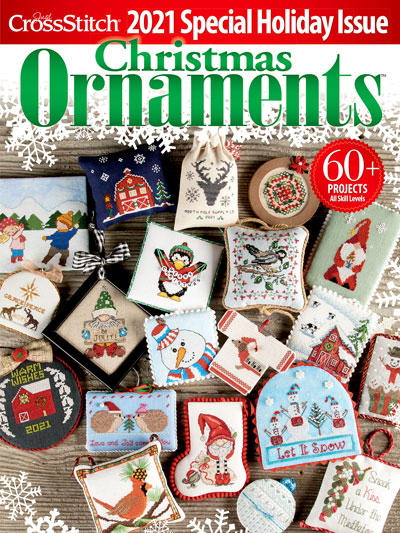 Just CrossStitch Ornament 2021 issue cover