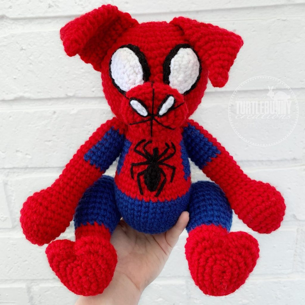Marvel Spider-Ham Inspired Crochet Design by TurtleBunny Creations