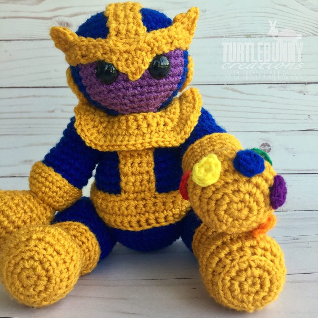 Marvel Thanos Inspired Crochet Design by TurtleBunny Creations