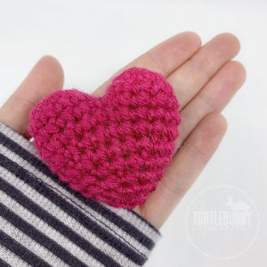 Free Crochet Pattern: 3D Crochet Heart from TurtleBunny Creations by Chrissy Callahan